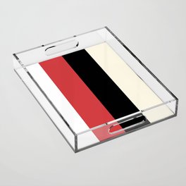 Bold Red Cream Black White 4 Bold Wide Lines Pairs Coloro Luscious Red 010-46-36 Trends 2023 Acrylic Tray
