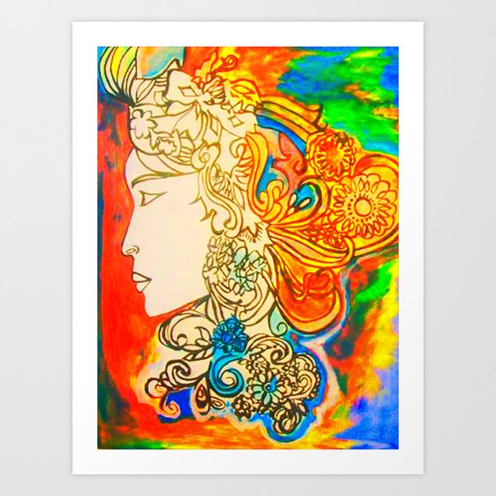 Etched in Lace Art Print