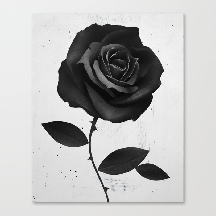 Fabric Rose Canvas Print
