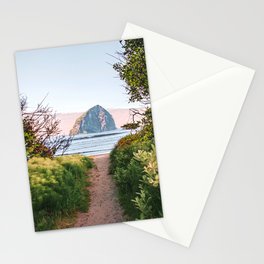 Path to the Beach | Surreal and Colorful Collage Stationery Card
