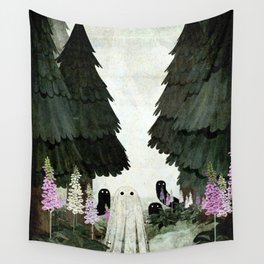 Foxglove Ghosts Wall Tapestry