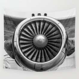 Airplane Turbine Wall Tapestry
