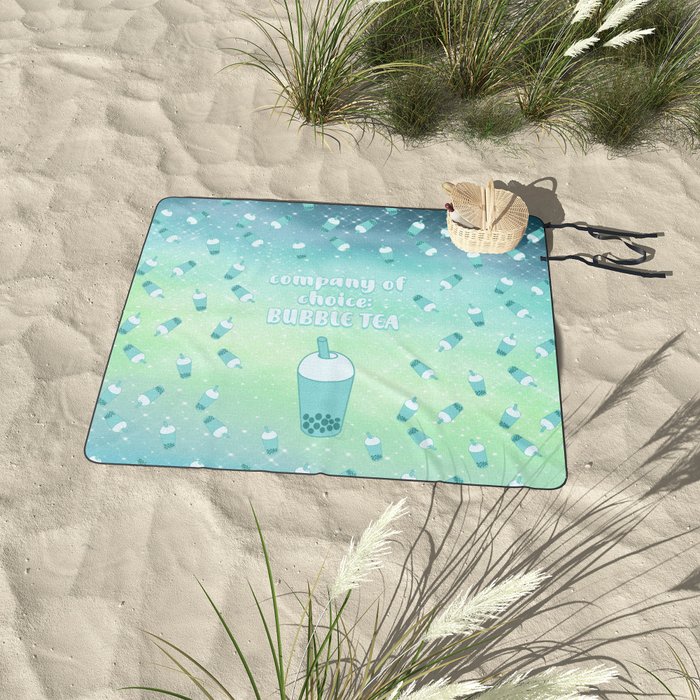 Pastel Goth Bubble Tea Company Picnic Blanket By Juditangelozk Society6