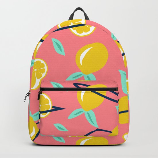 Lemons party #society6 #decor #buyart Backpack