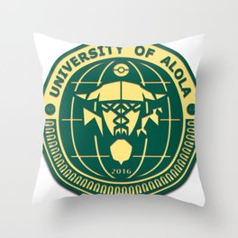 University alola Throw Pillow