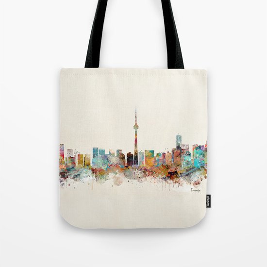 Toronto Ontario skyline Tote Bag