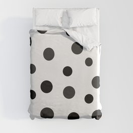 Polka Dots - White Duvet Cover