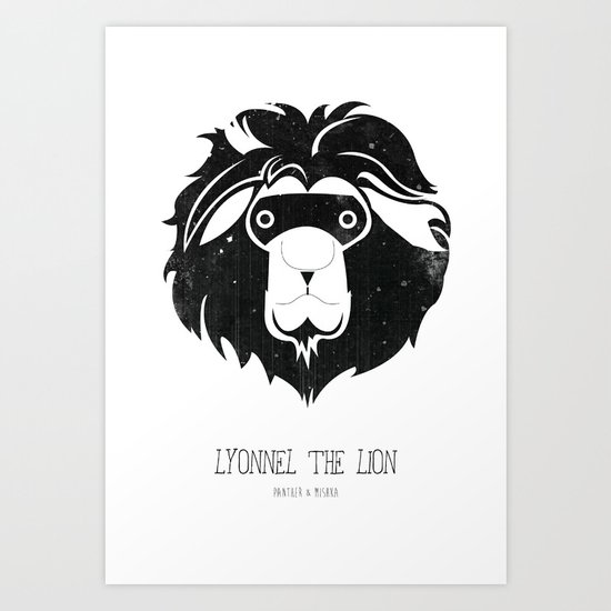 Lyonnel the Lion Art Print
