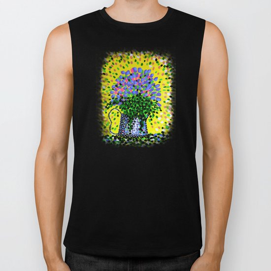 Explosive Flowers Biker Tank