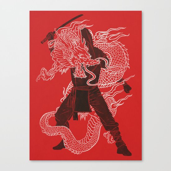 Dragon Ninja Canvas Print
