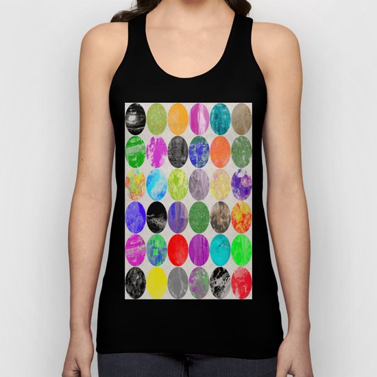 36 Textures - Multi Coloured, Multi Patterned, Multi textured Canvas Painting Unisex Tank Top