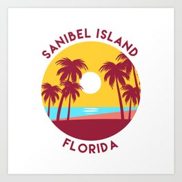 Sanibel Island, Florida Beach Landscape Art Print