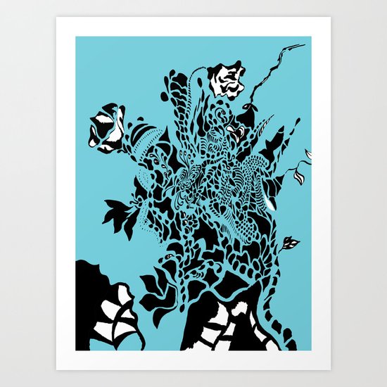 Floral Burst Art Print