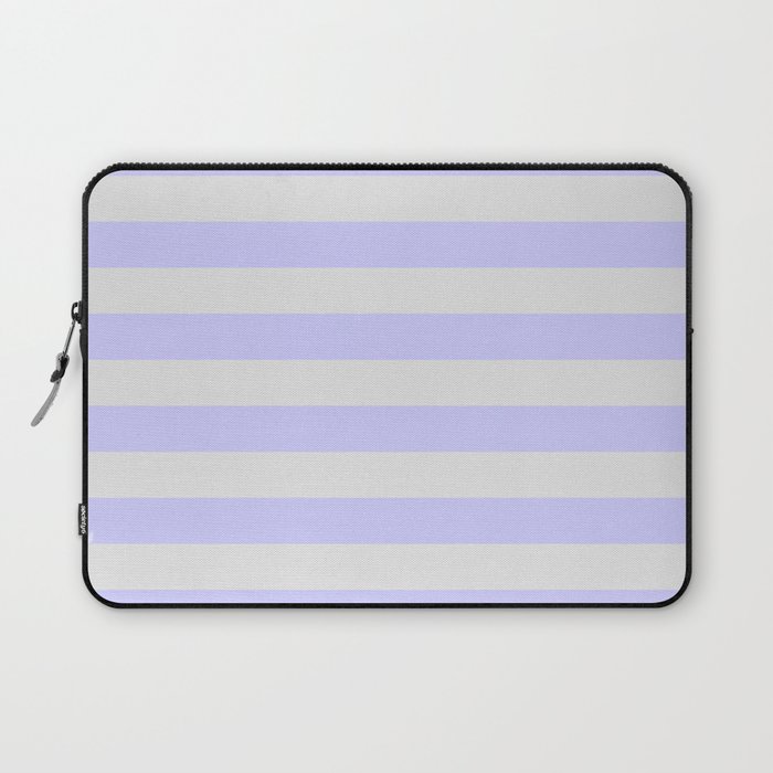 Lavender & Gray Stripes Laptop Sleeve