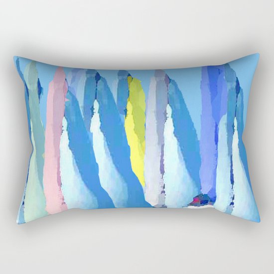 Sailing Boats 3 Rectangular Pillow