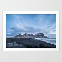 Stokknes mountain Iceland | Fine art print Art Print