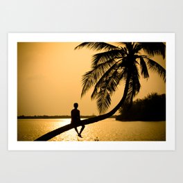 Sunset Silhouette Art Prints Society6