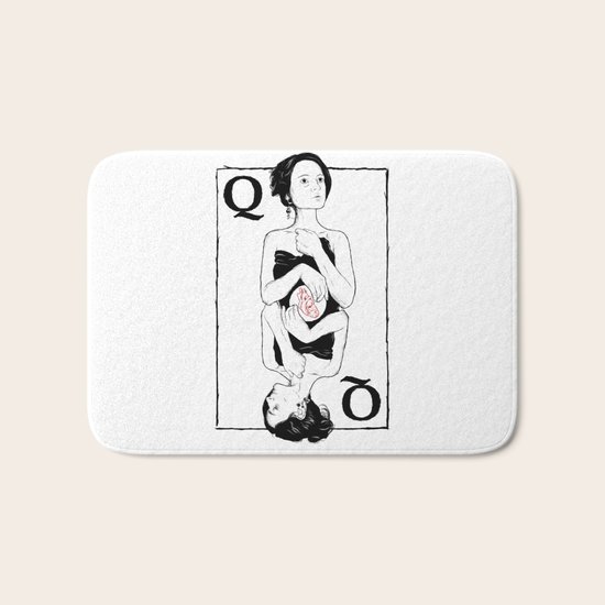 Queen of Hearts Bath Mat