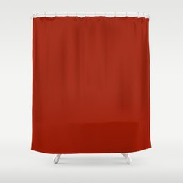 Burnt Red Shower Curtain