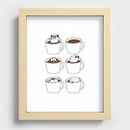 More Coffee Pug Recessed Framed Print