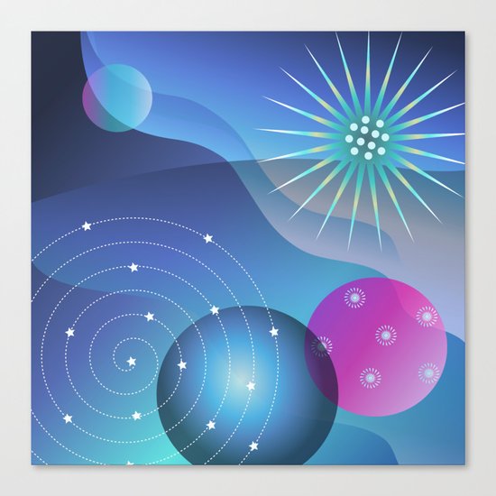 Planetary Party Canvas Print