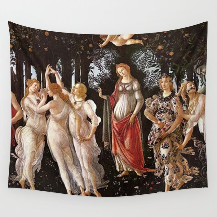 Primavera Painting by Sandro Botticelli Wall Tapestry