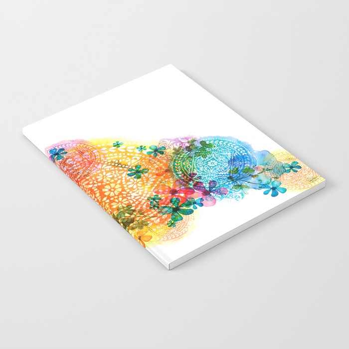 rainbow mandala cloud Notebook