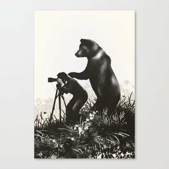 The Bear Encounter II Canvas Print