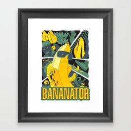 BANANATOR Framed Art Print