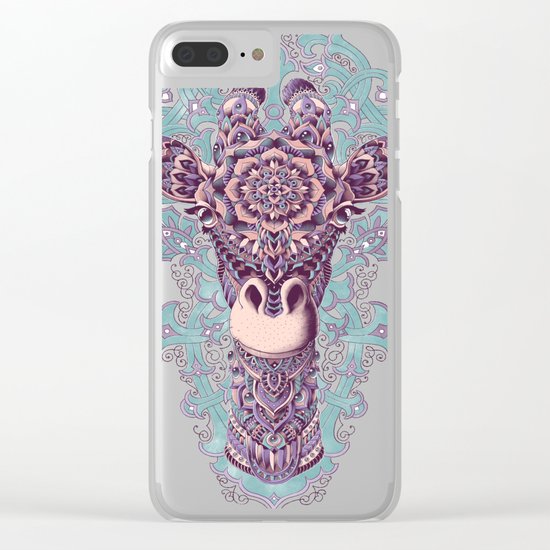 Giraffe (Color Version) Clear iPhone Case