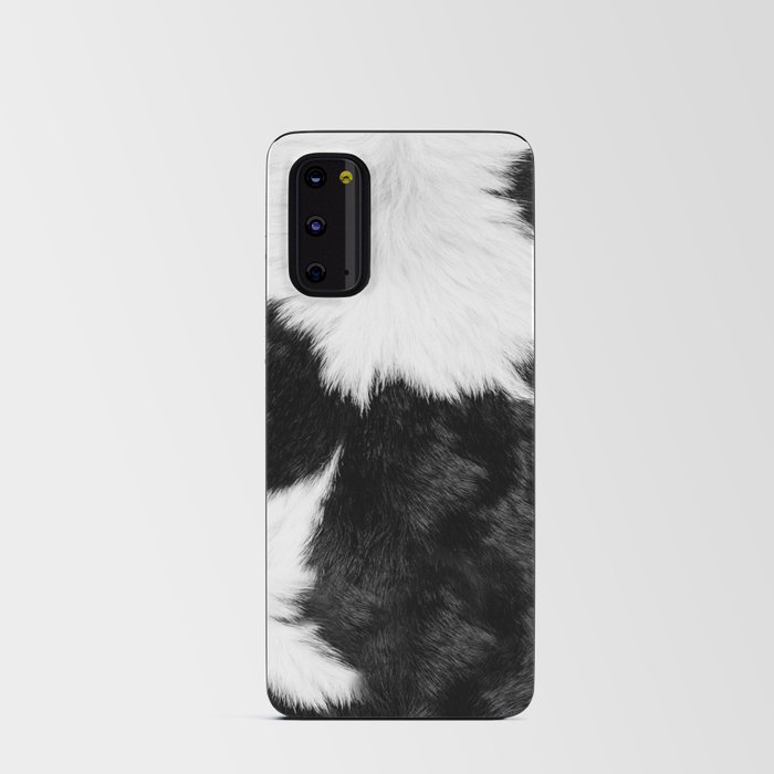 Farmhouse Cowhide in Black and White Android Card Case