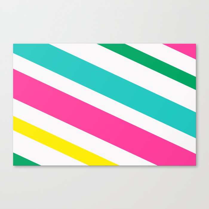 Diagonal Stripes 2 Canvas Print