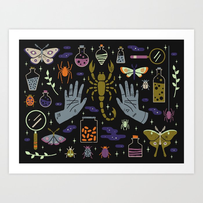 Spooky Horoscopes: Scorpio Art Print