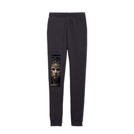 Creepy spooky beautiful medusa with serpents snakes Kids Joggers