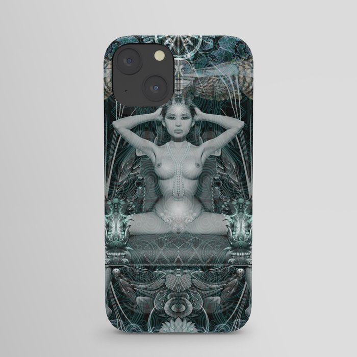 Triptych: Shakti - White Goddess iPhone Case