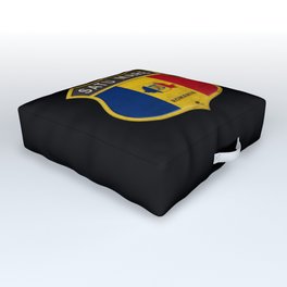 Satu Mare Romania Crest Design Outdoor Floor Cushion | Nationalflag, Romania, Map, Nationalcolors, Satumar, Vintage, Romanian, Graphicdesign, Flag, Gift 