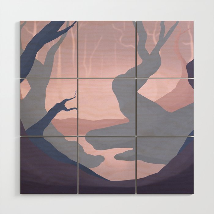 In the Depths of the Forest | Abstract Minimalist Art Wood Wall Art