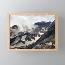 Mount Saint Helens lava dome closeup Framed Mini Art Print