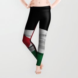 Palestine flag brush stroke, national flag Leggings