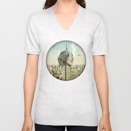 impaled on the empire Unisex V-Neck