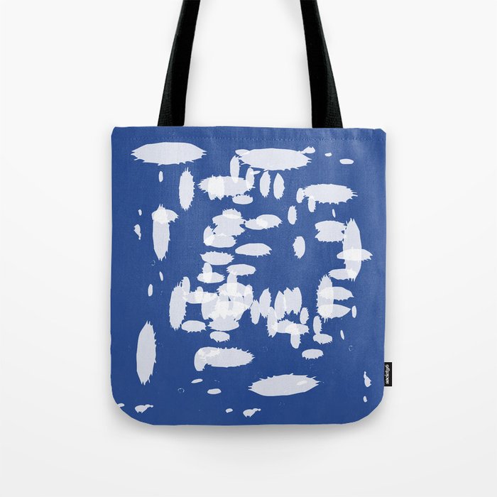 Abstract Splash Navy Blue Tote Bag