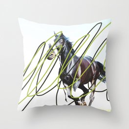  HORSE Throw Pillow