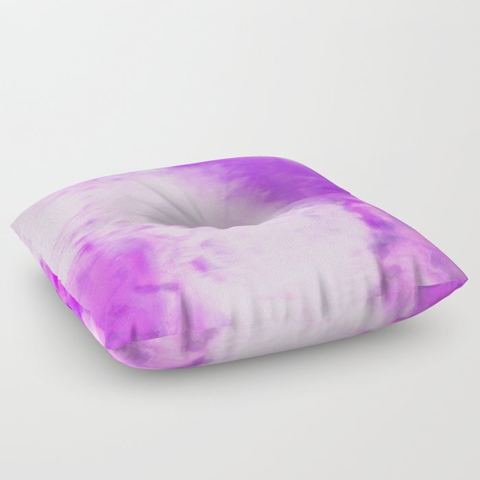 Watercolor purple design Floor Pillow