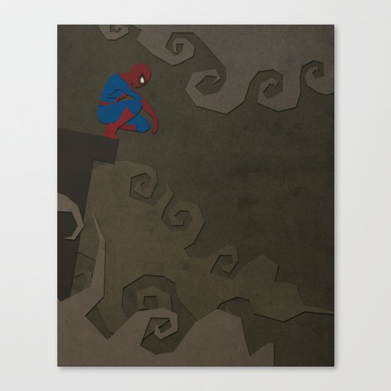 Paper Heroes - Spiderman Canvas Print