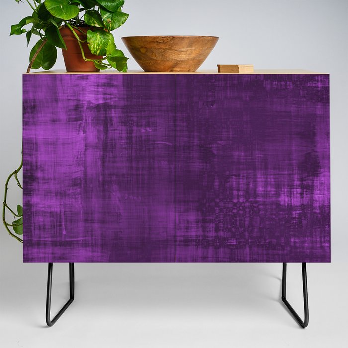 Purple Painting Pattern Design Credenza