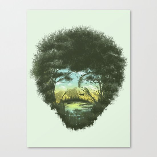 Happy Trees Canvas Print