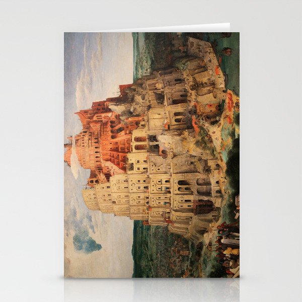 The Tower of Babel by Pieter Bruegel the Elder Stationery Cards
