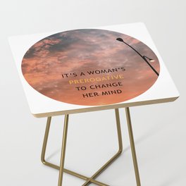 Woman's Prerogative Side Table