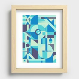 time fluidity Recessed Framed Print