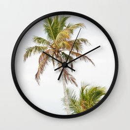 Floridian Palms #1 #tropical #wall #art #society6 Wall Clock